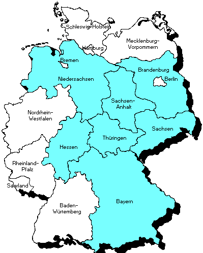 Grundstücke, Thüringen, Hessen, Bayern, Sachsen-Anhalt von Deutschland