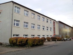 Bürohaus der Industriehalle Werkstatthalle in Erfurt