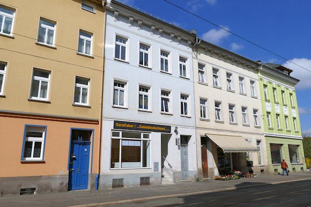 Mehrfamilienhäuser der Wiesestraße in Gera