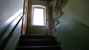 Treppenaufgang im Ausbauhaus