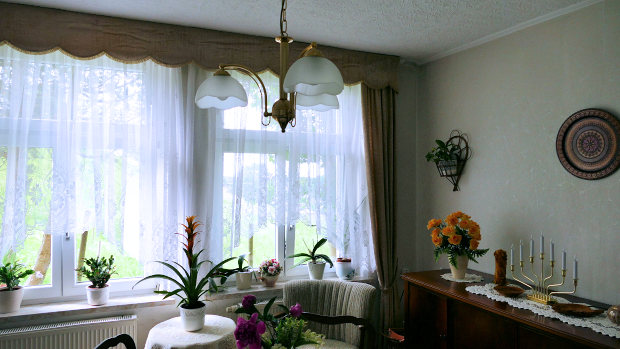 Terrasse vom Strandhaus mit Meerblick