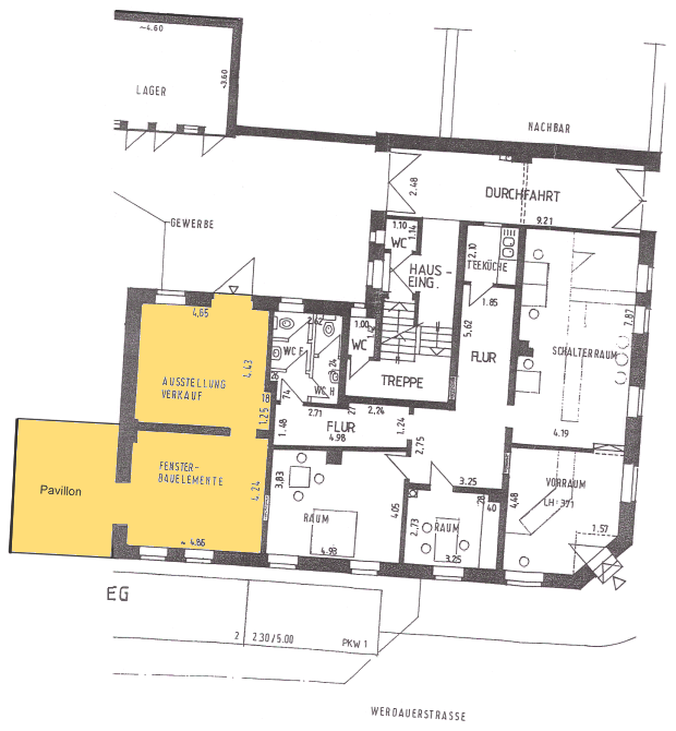 Grundriss vom Apartment in Tbilisi