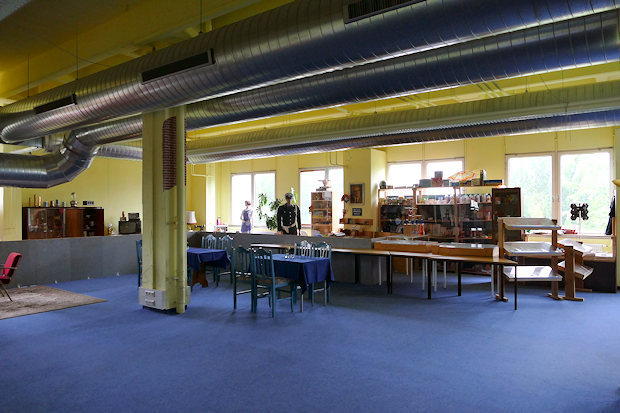 K�che der kleineren Wohnung im Gesch�ftshaus